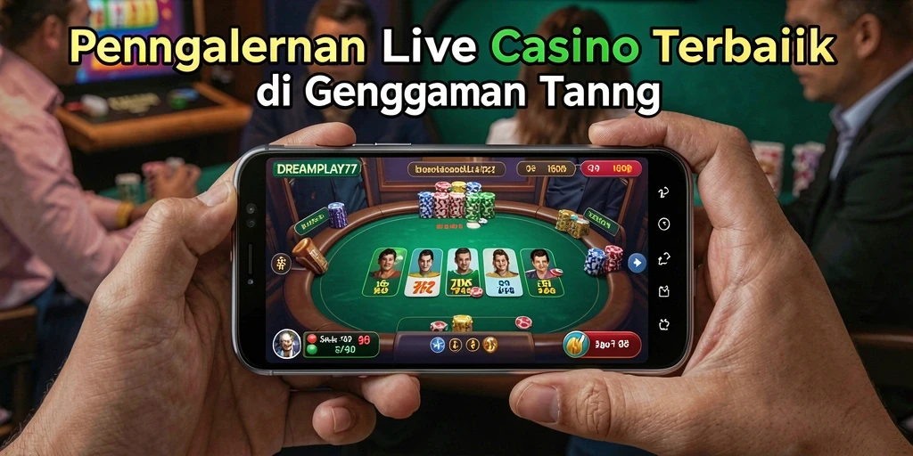 Tangkap momen mendebarkan saat bermain Live Casino di DREAMPLAY77.