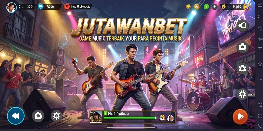 Tampilan menarik dari gameplay JUTAWANBET dengan musik yang menggugah semangat.