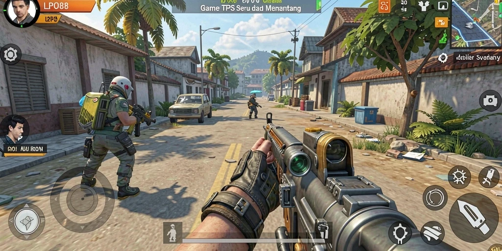 Screenshot utama yang menunjukkan gameplay LPO88 dalam aksi seru.