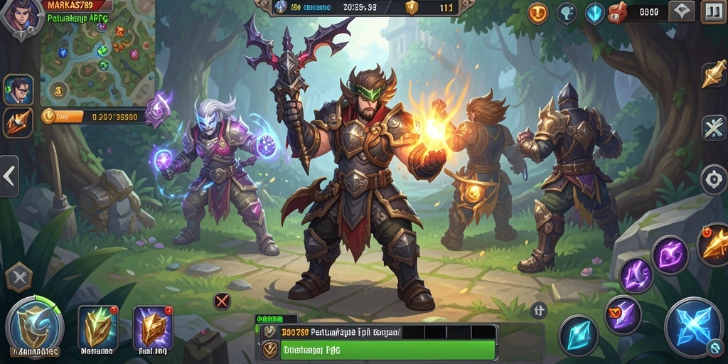Gameplay epik di MARKAS789 dengan pertempuran intens dan lingkungan menakjubkan.