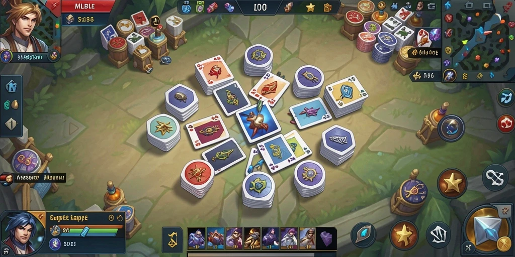 Tampilan utama gameplay Gaple MLBB8 yang menegangkan.