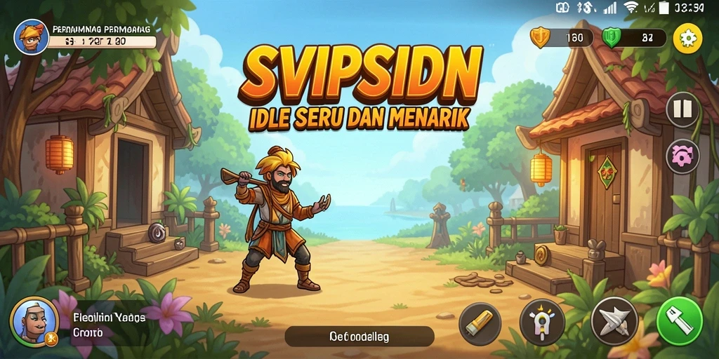 Tampilan gameplay SVIPSIDN yang menarik dalam suasana Idle.